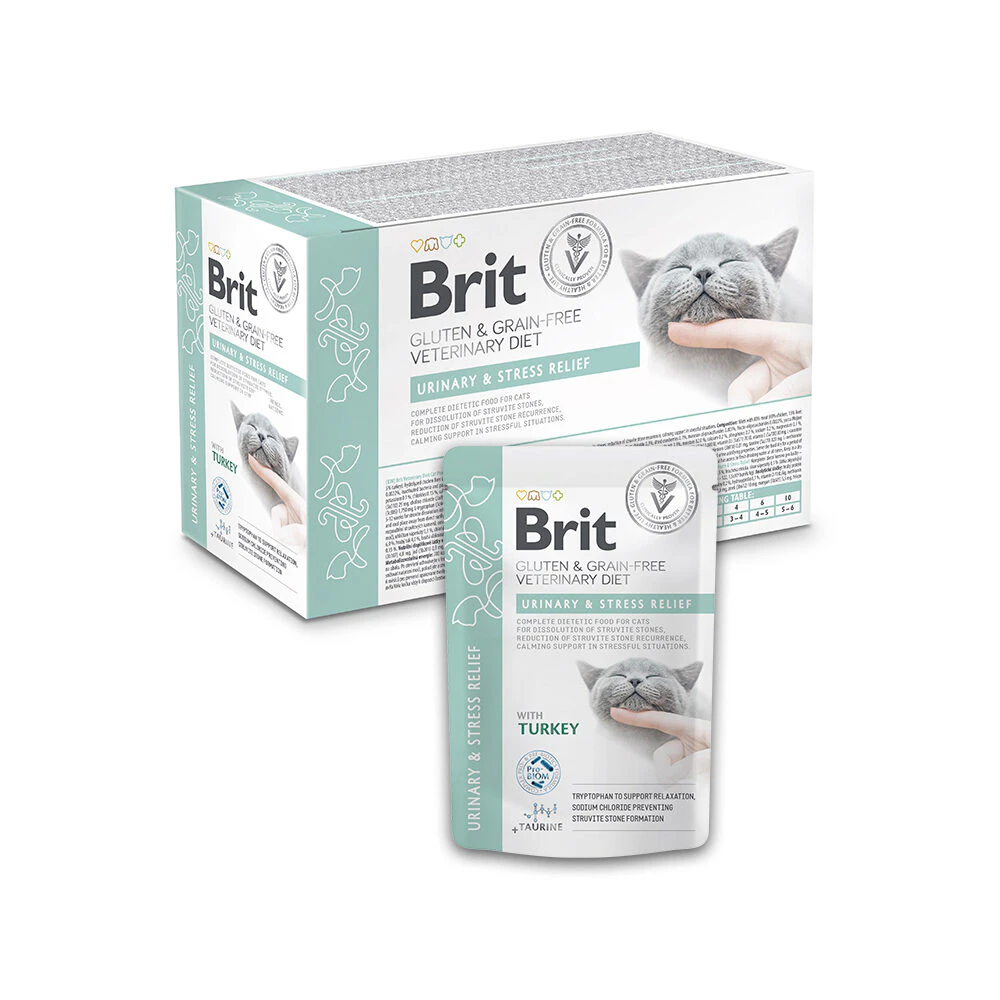 Brit VD Cat - Grain free - Urinary & Stress Relief - Pouch 12 x 85 g
