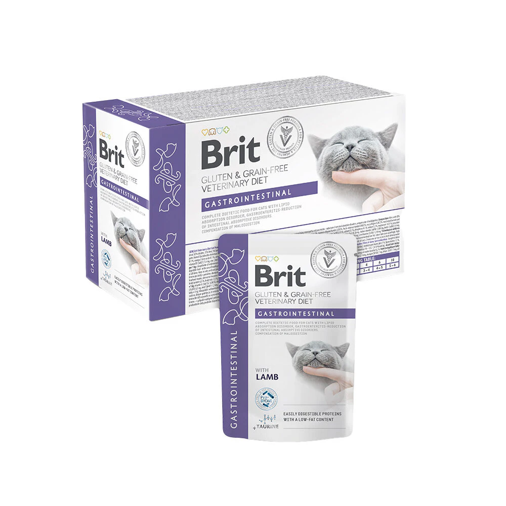 Brit Veterinary Diet Cat - Grain free - Gastrointestinal - Pouch 12 x 85 g