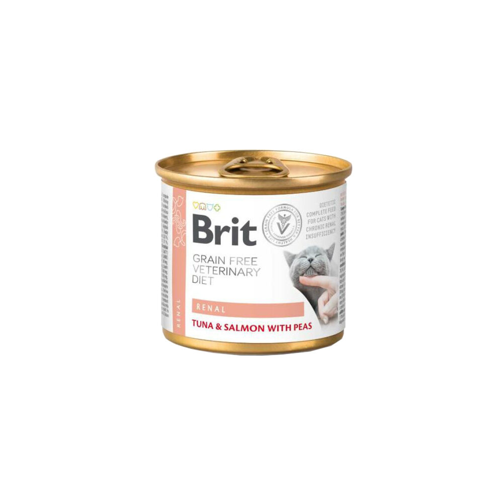 Brit Veterinary Diet Cat - Grain Free - Renal - Dose - 6 X 200 G
