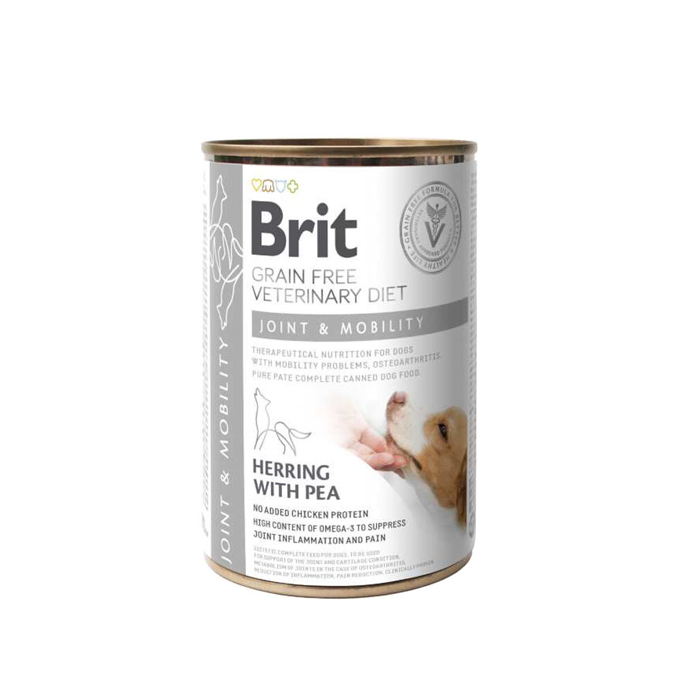 Brit Veterinary Diet Dog - Getreidefrei - Joint & Mobility - Dose - 6 X 400 G