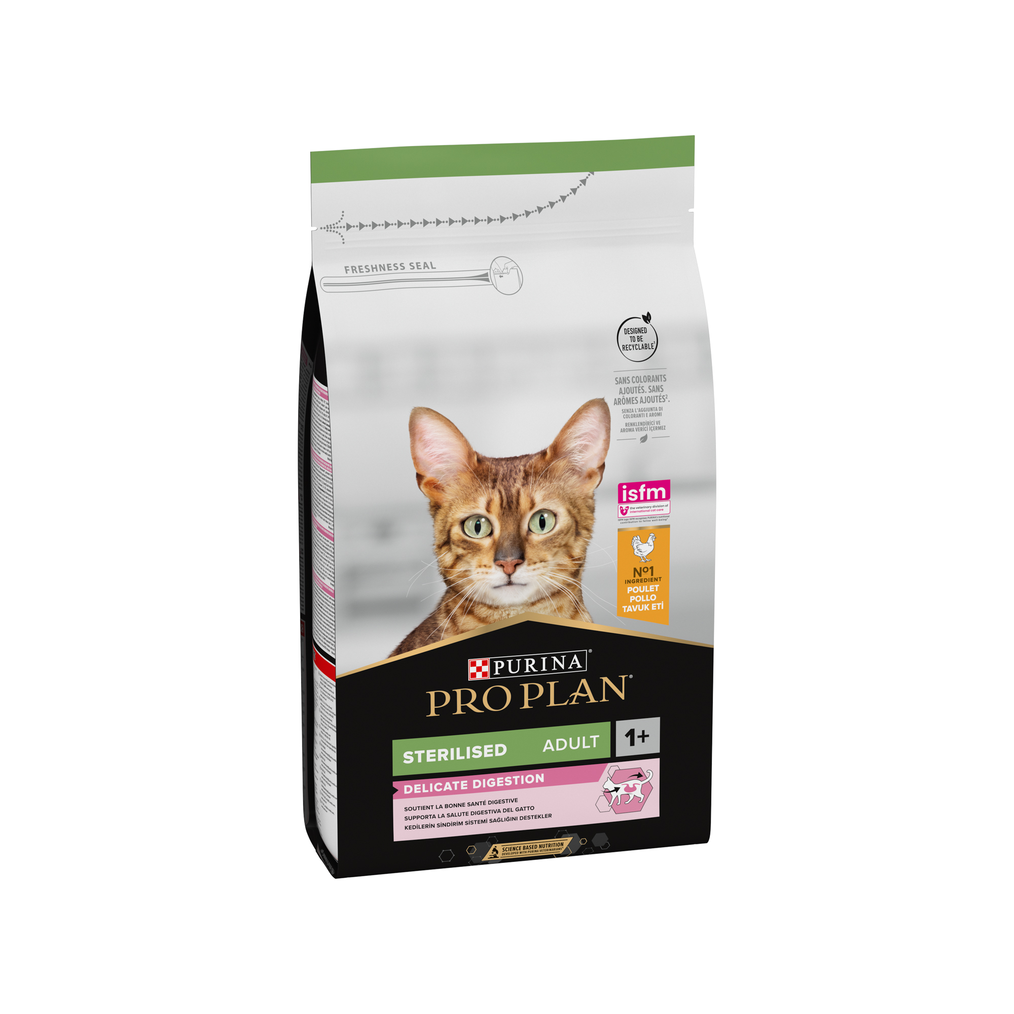 Croquettes Purina ONE pour chats stérilisés élaborées au poulet et