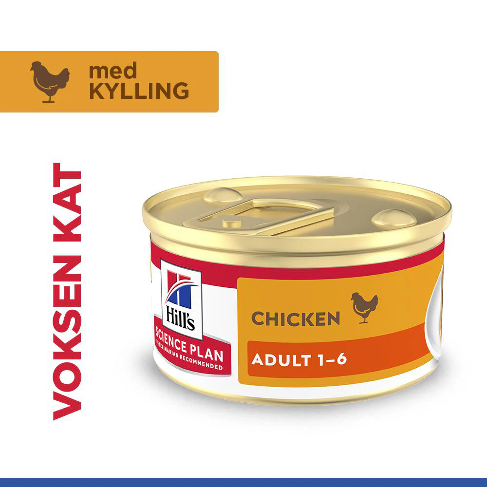 Hill's Science Plan Feline Adult Premium Mousse - Kylling