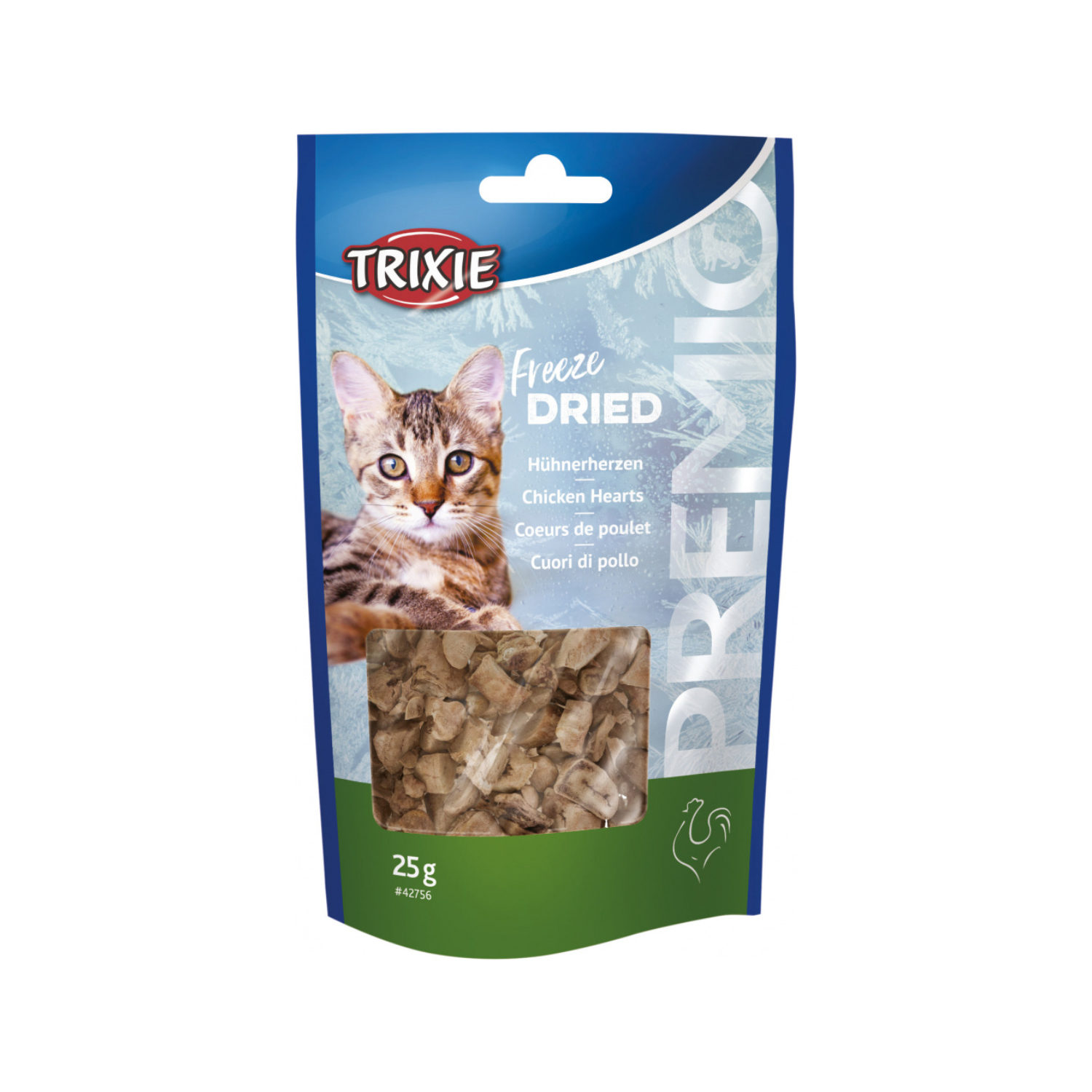 Trixie Premio Freeze Dried Kippenharten - 25 g