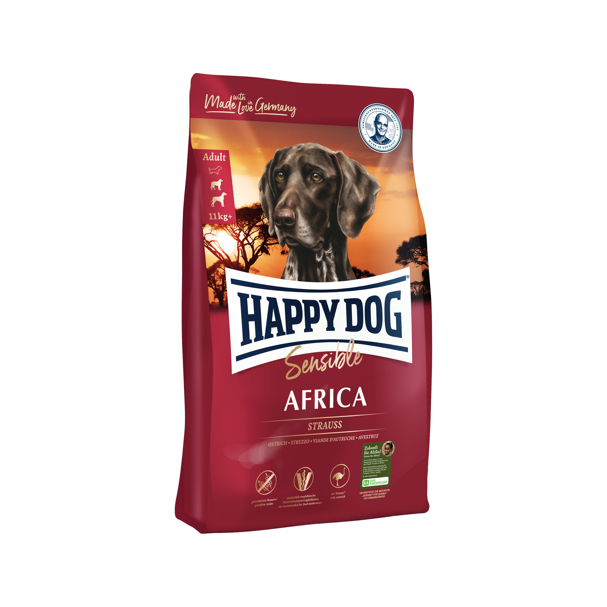 Happy Dog Supreme Sensible Africa Hundefutter - 4 kg