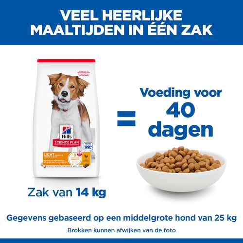 Hill's Science Plan - Medium - Adult - Light - Kip