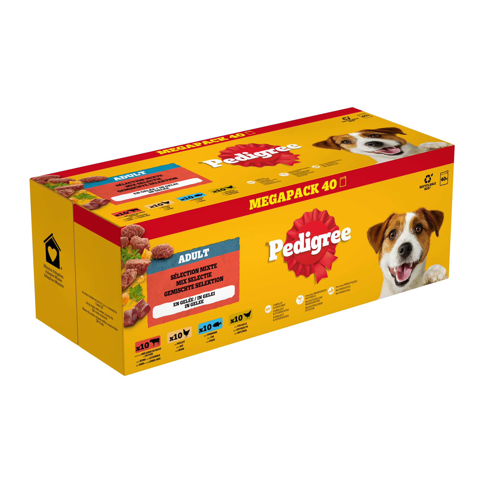 Pedigree Adult Selection i Gelé Måltidsposer