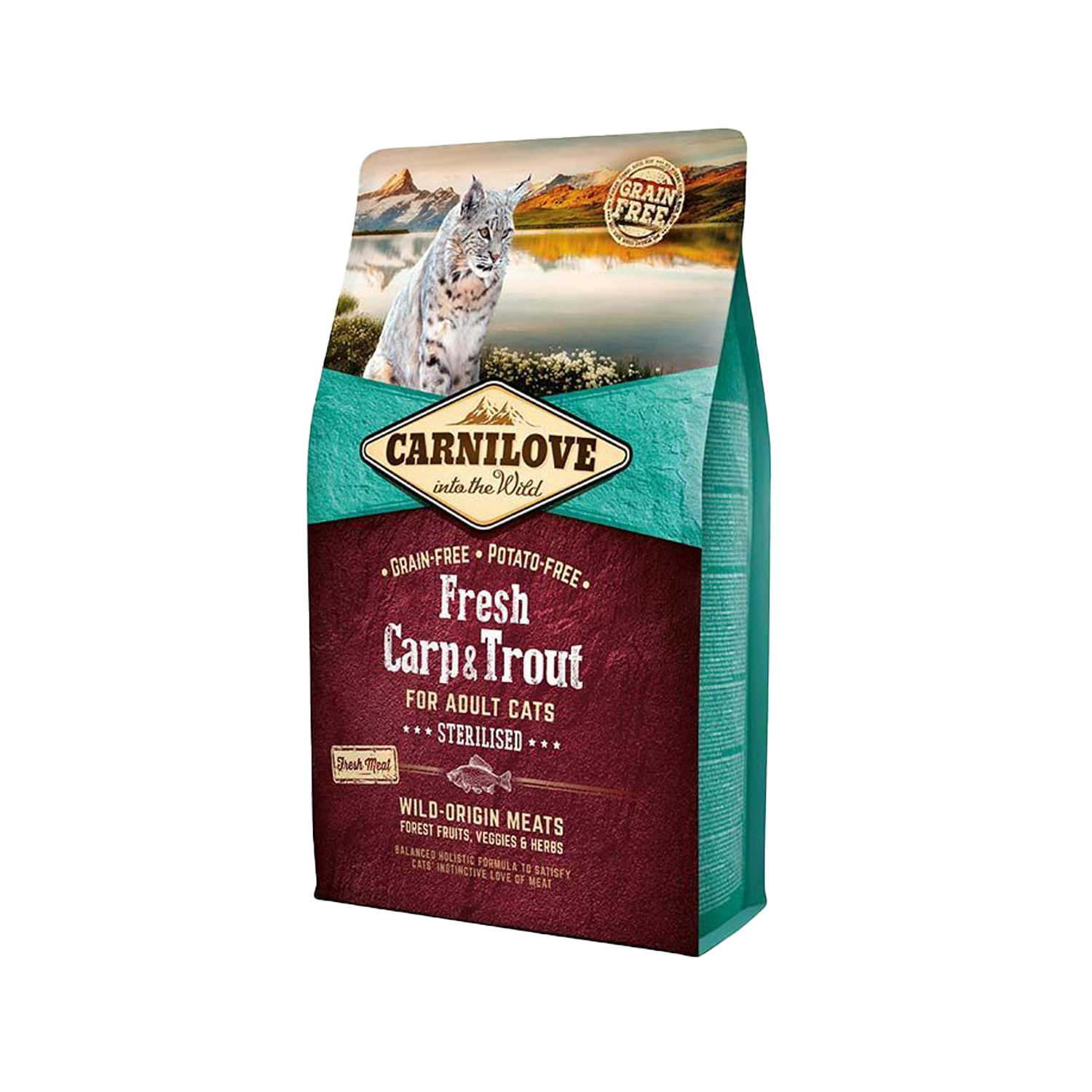 Carnilove Sterilised Cat Food – Carp & Trout