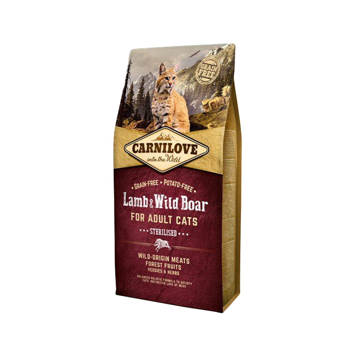 Carnilove Sterilised Kattenvoer - Lam & Wild Zwijn - 6 kg
