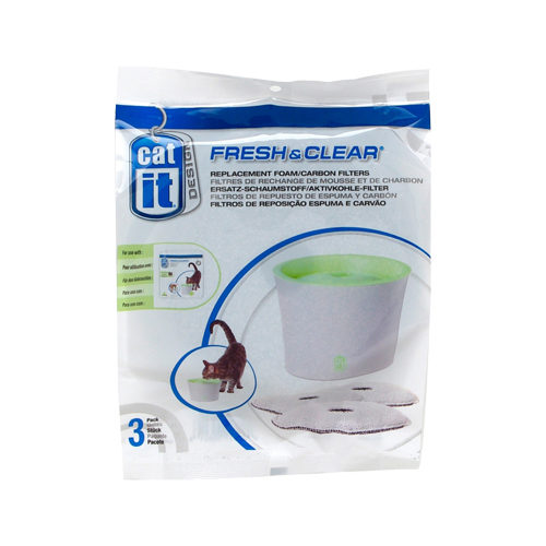 Catit Filter Fresh & Clear Drikkefontæne - 3 Filtre