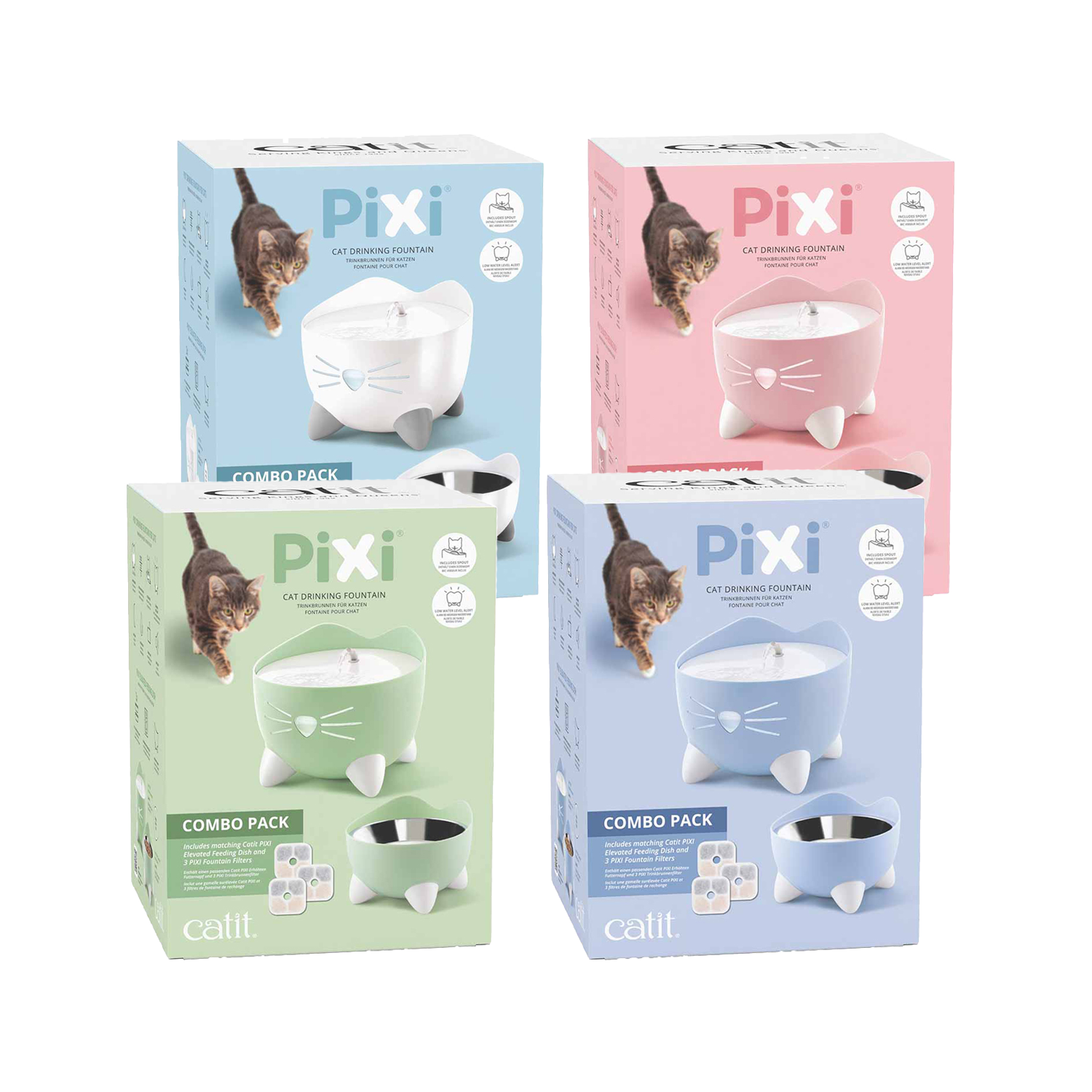 Catit PIXI Kit Combo de Fontaine à Boire