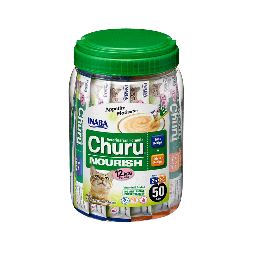 Churu Nourish Appetite Motivator Huhn & Thunfisch – 50 Stück
