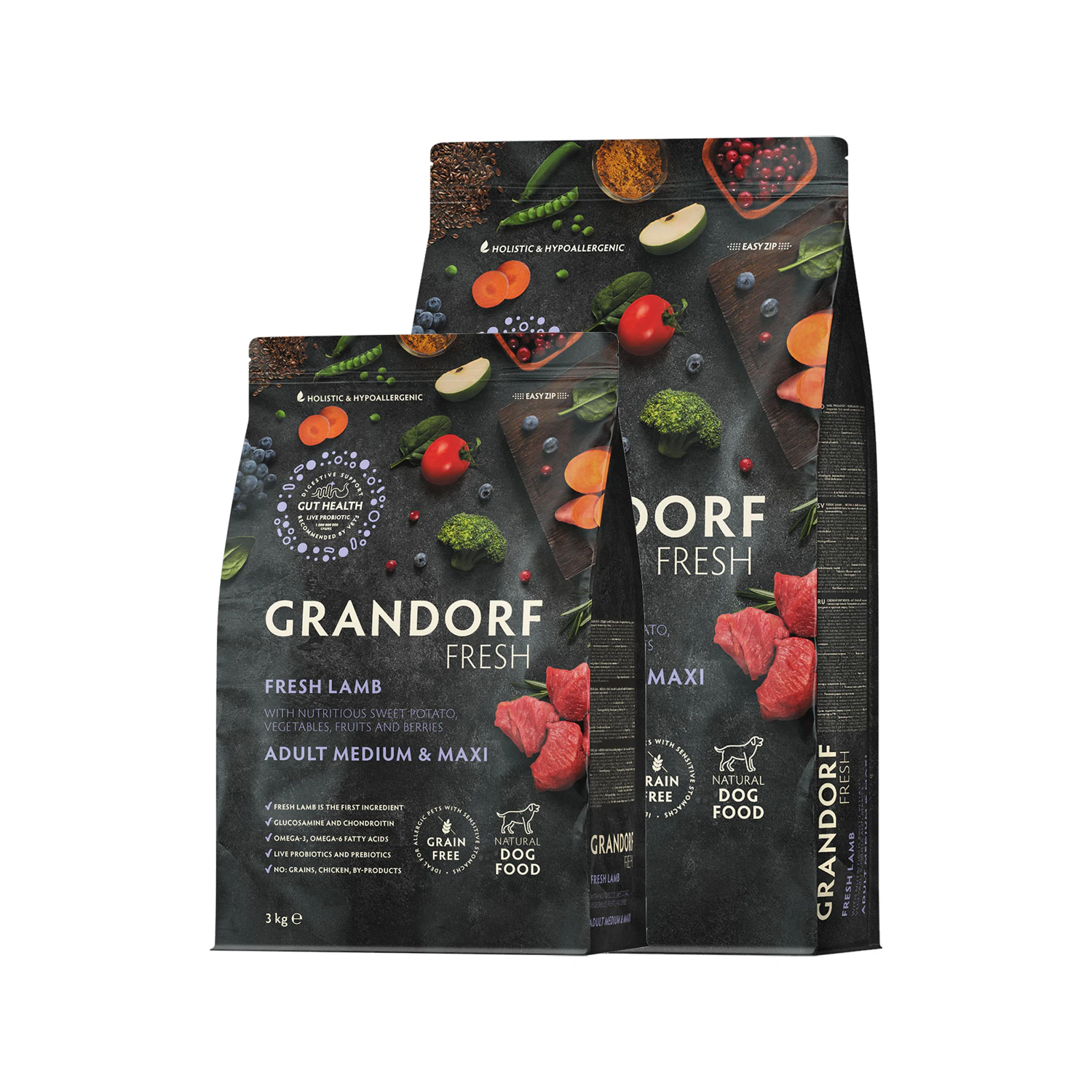 Grandorf Fresh Medium & Maxi Breeds Adult - Jagnięcina - karma dla psów