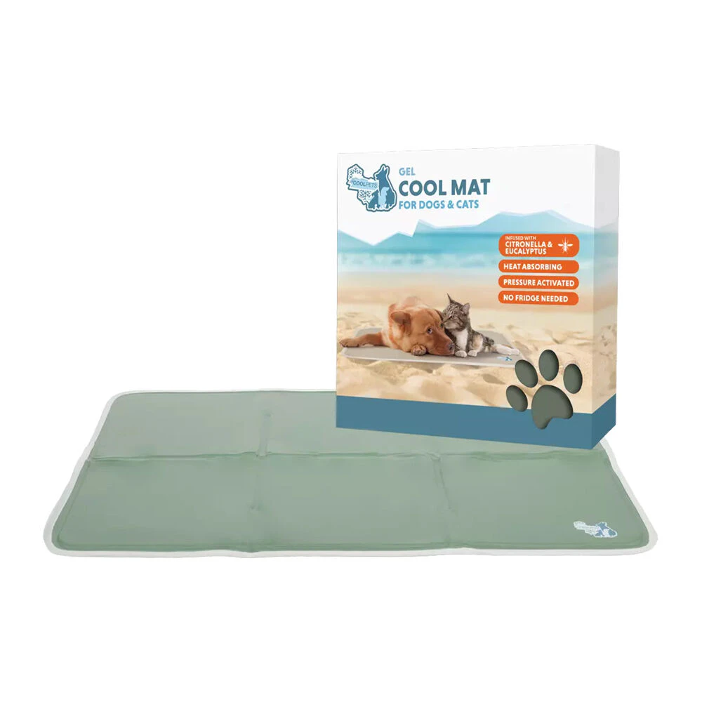 CoolPets Gel Cooling Mat - Olive green - M