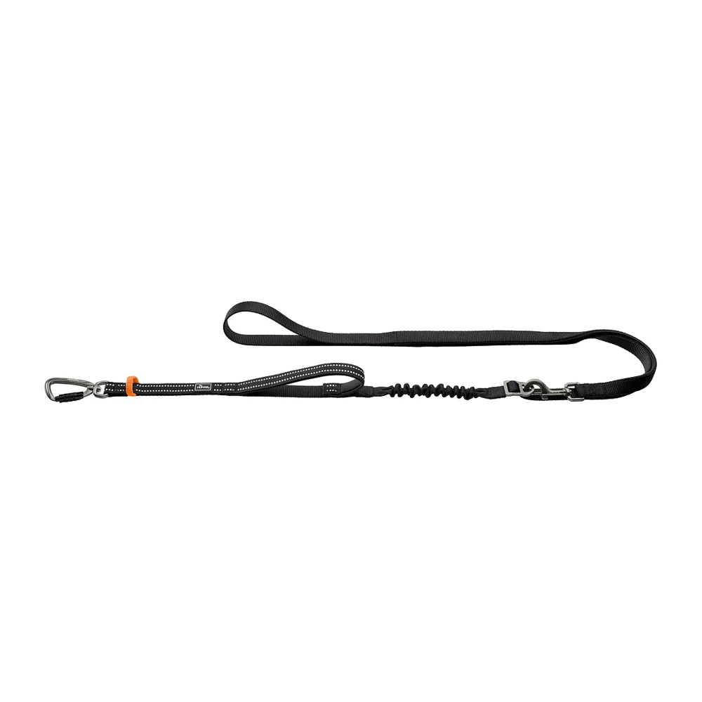 Hunter ErgoMove Pro Hondenriem - Zwart - 230 cm x 1,5 cm