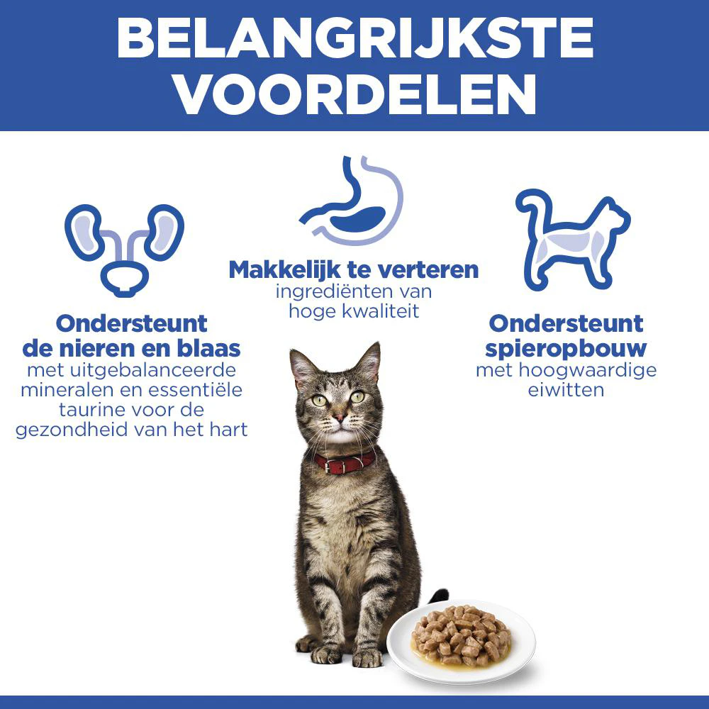 Hill's Science Plan - Feline Adult - Chicken/Poultry - Maaltijdzakje