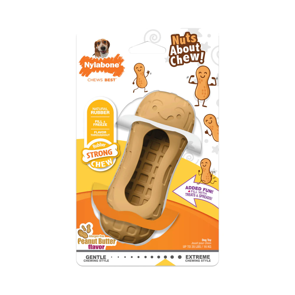 Nylabone Strong Chew Peanut Spread Toy