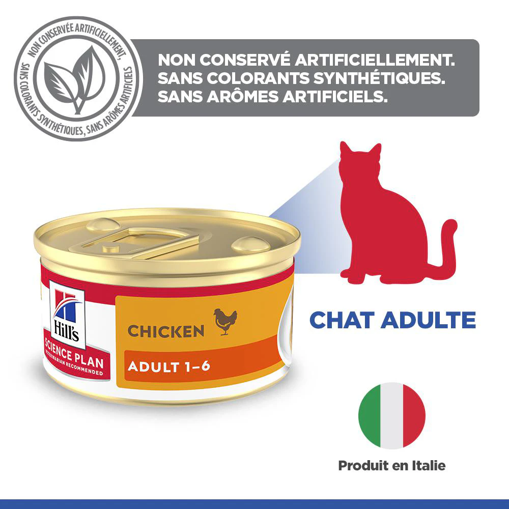 Hill's Science Plan Feline Adult Premium Mousse - Poulet
