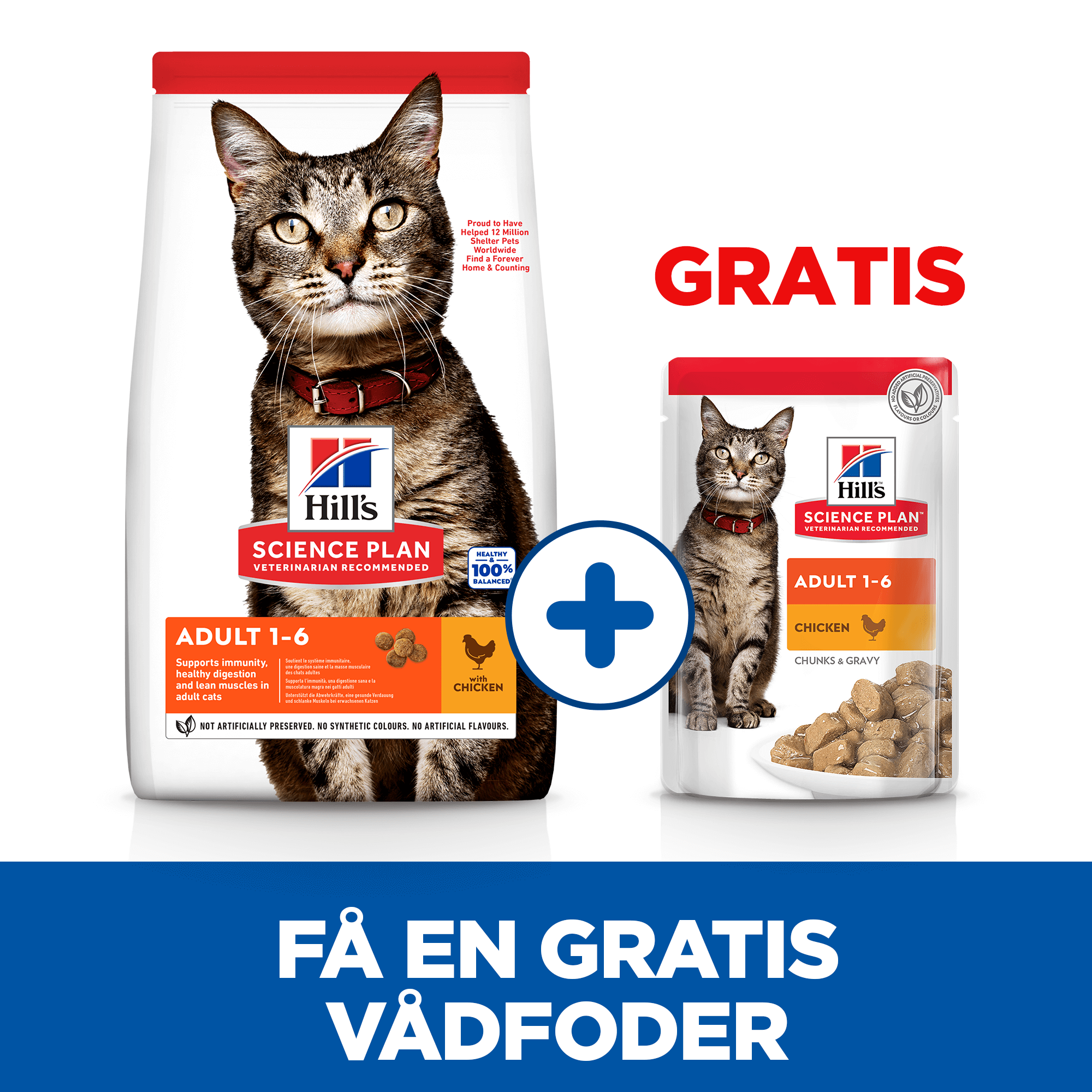 Hill's Science Plan Adult Kattefoder - Kylling - 1,5 kg