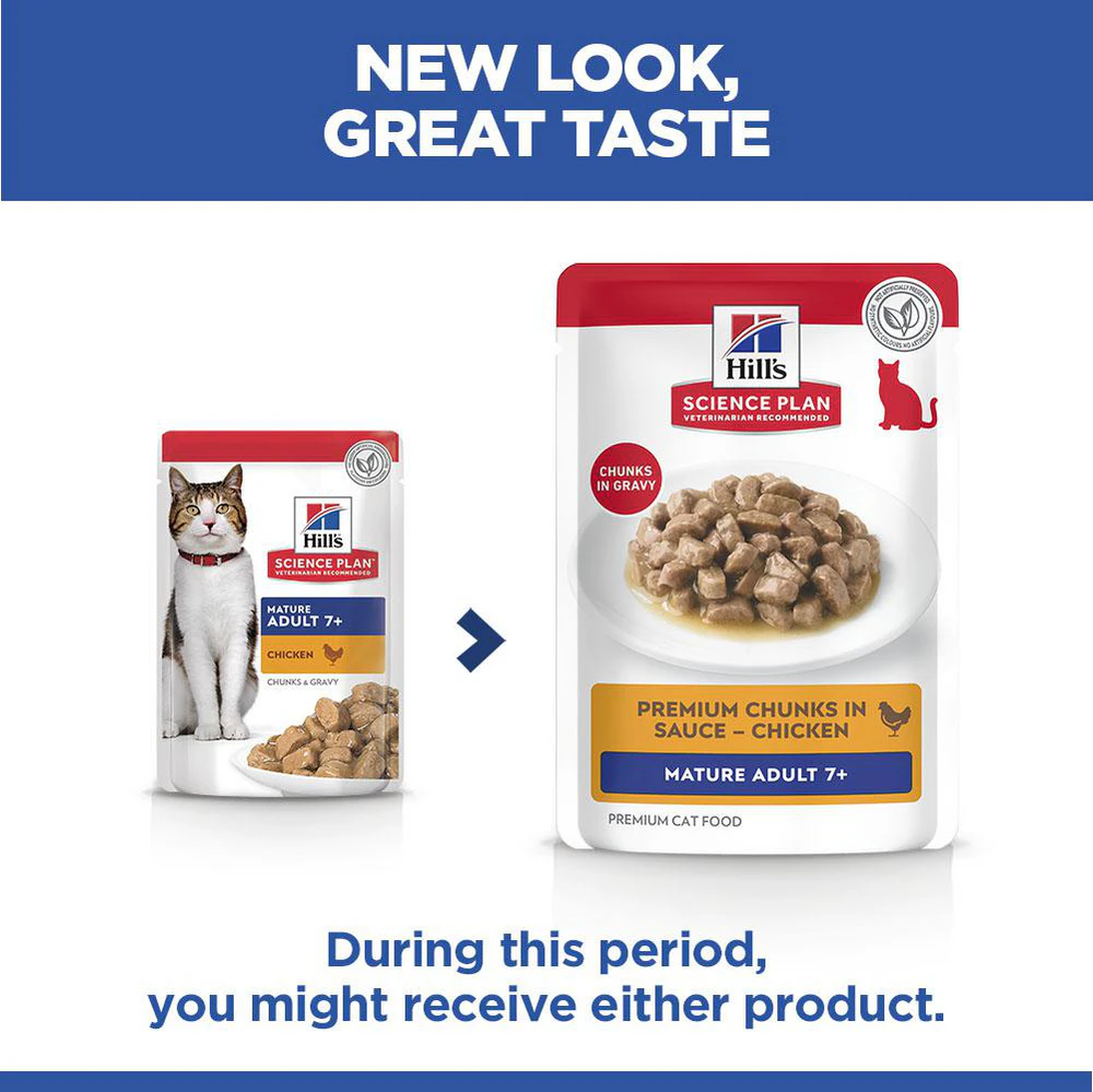 Hill's Science Plan Mature Adult - Chicken - Meal Pouch