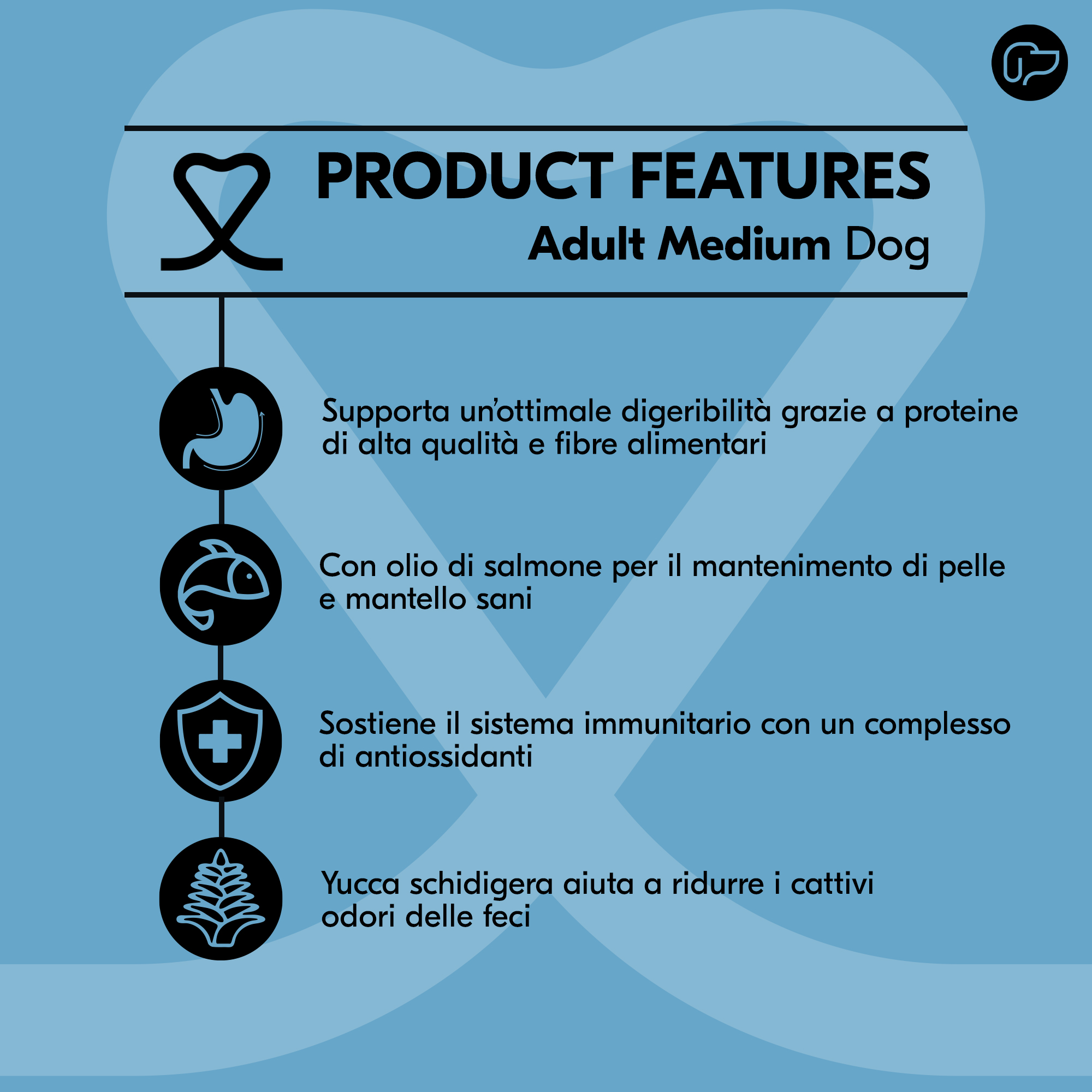 Vetality Adult Medium - Cibo per cani