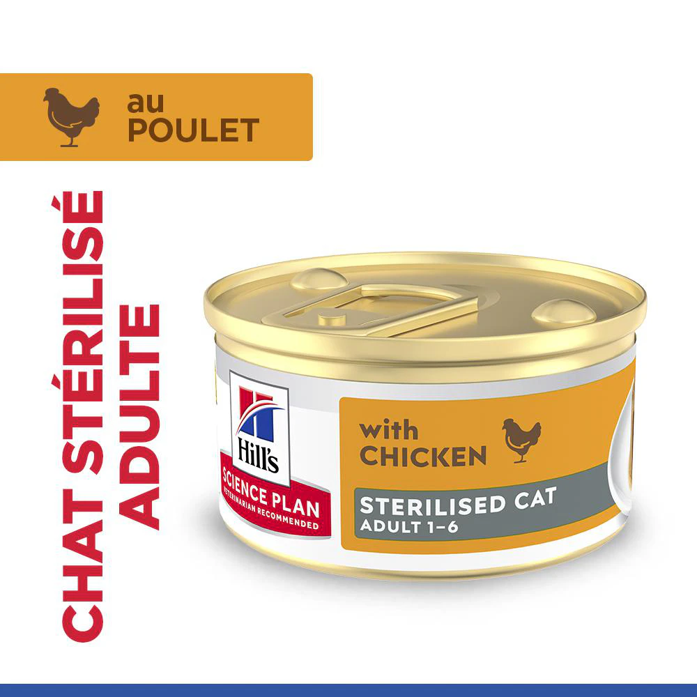 Hill's Science Plan Feline Sterilised Adult Premium Mousse - Poulet