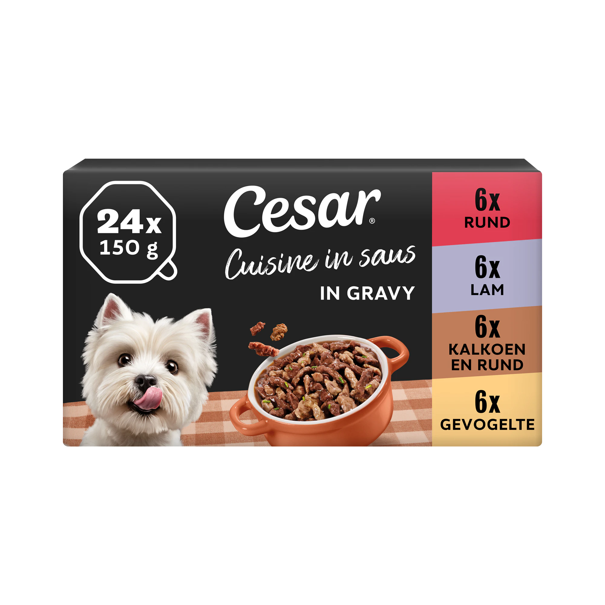 Cesar Cuisine in Saus - Multipack - 24 x 150 g