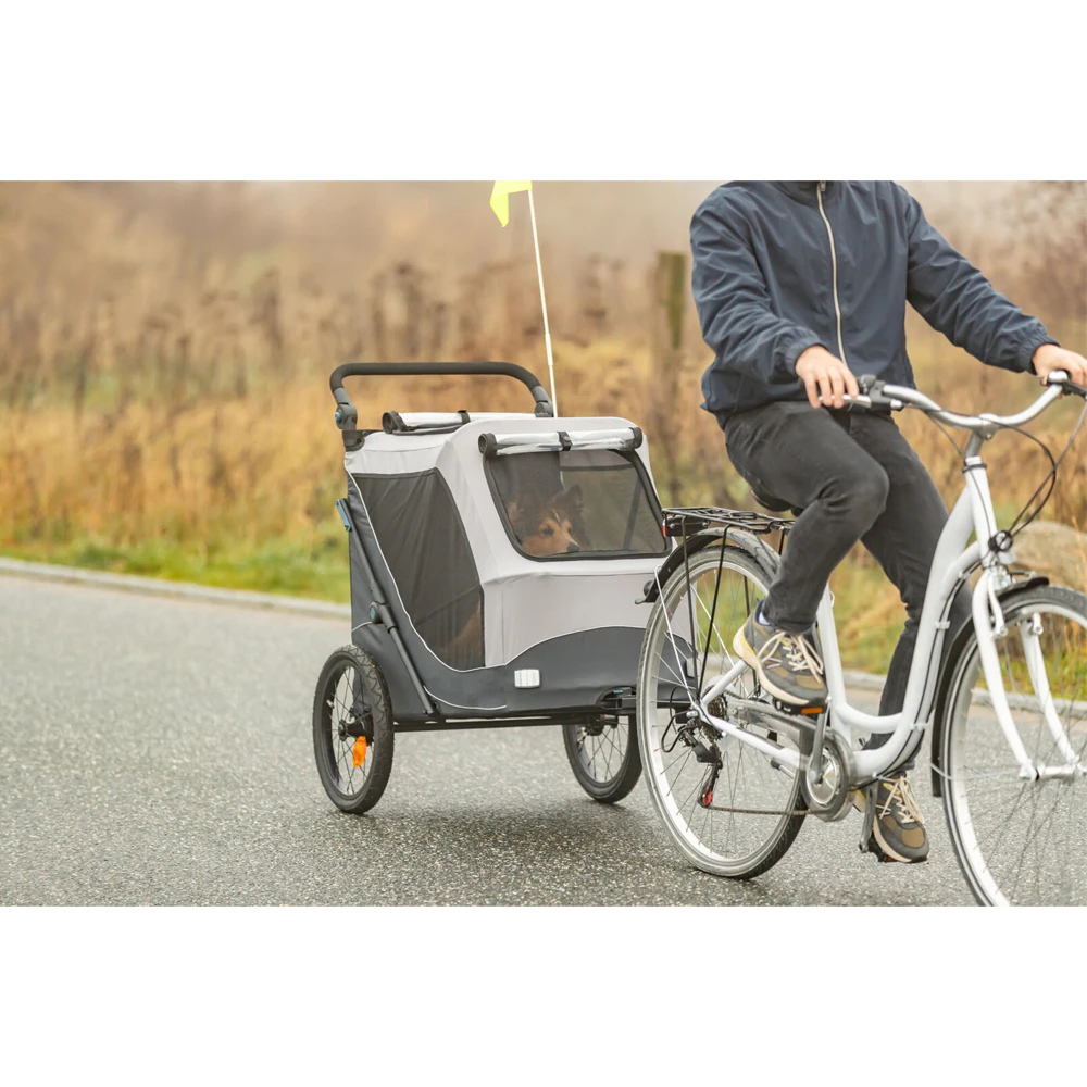 Trixie Rimorchio per Bicicletta per Cani Pieghevole