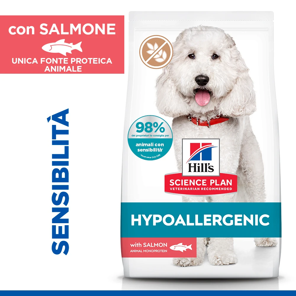Hill's Science Plan Hypoallergenic Adult Medium Cibo per Cani - Salmone
