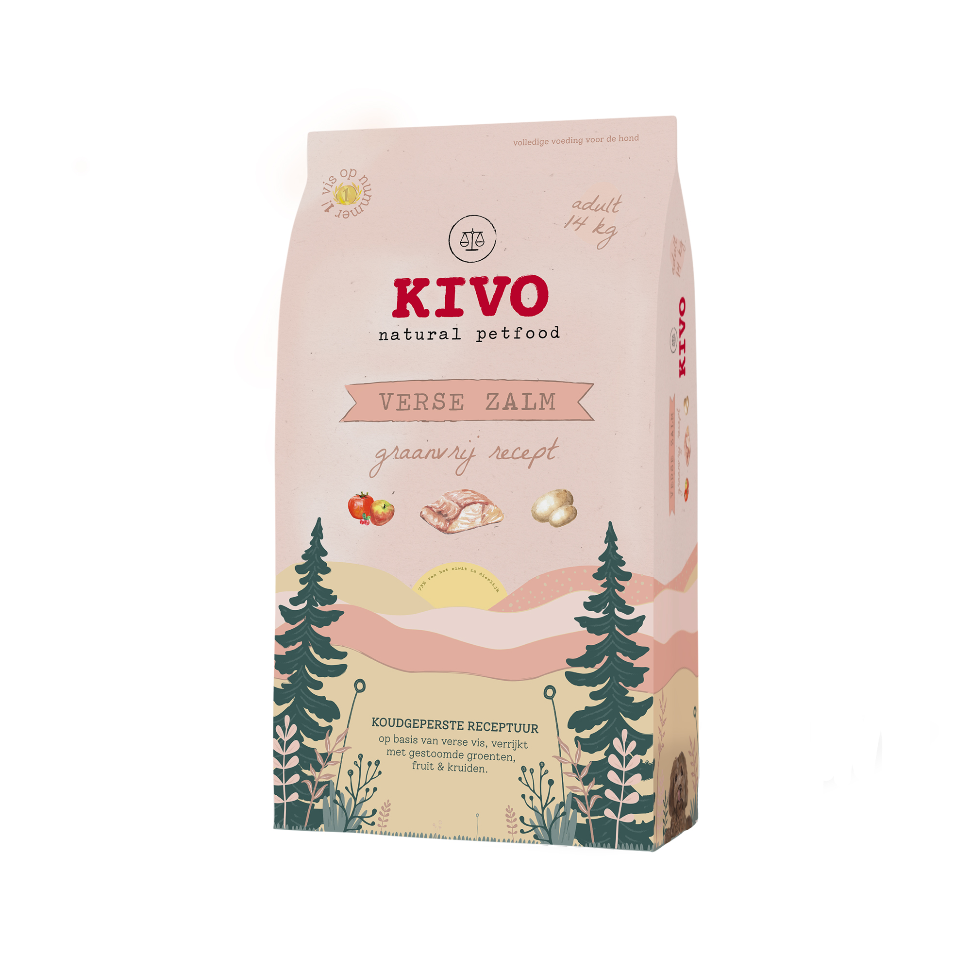 Kivo Frischer Lachs Getreidefrei - 14 Kg