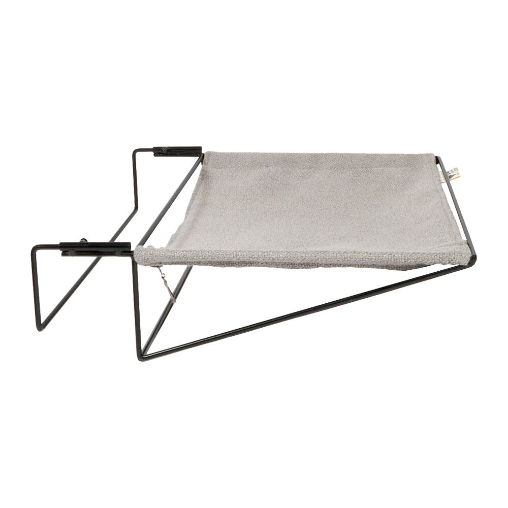 D&D Oliver Bett und Heizkörper-Hängematte – 45 x 35 x 10 cm – Grau