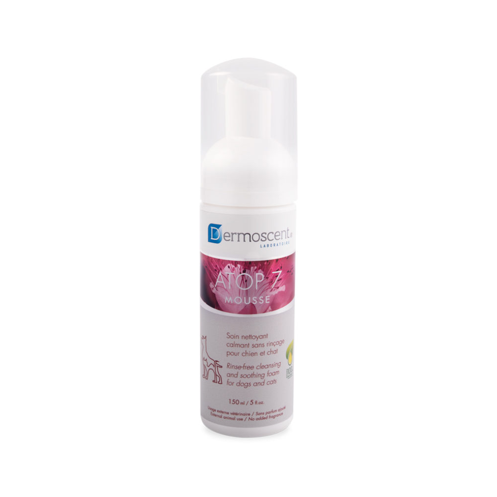 Dermoscent Atop 7 Mousse voor en hond en kat