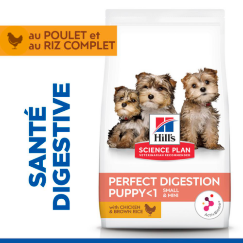 Hill's Science Plan Puppy Perfect Digestion Small en Mini Aliment pour Chien