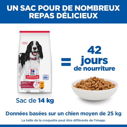 Hill's Science Plan - Medium - Adult - Poulet