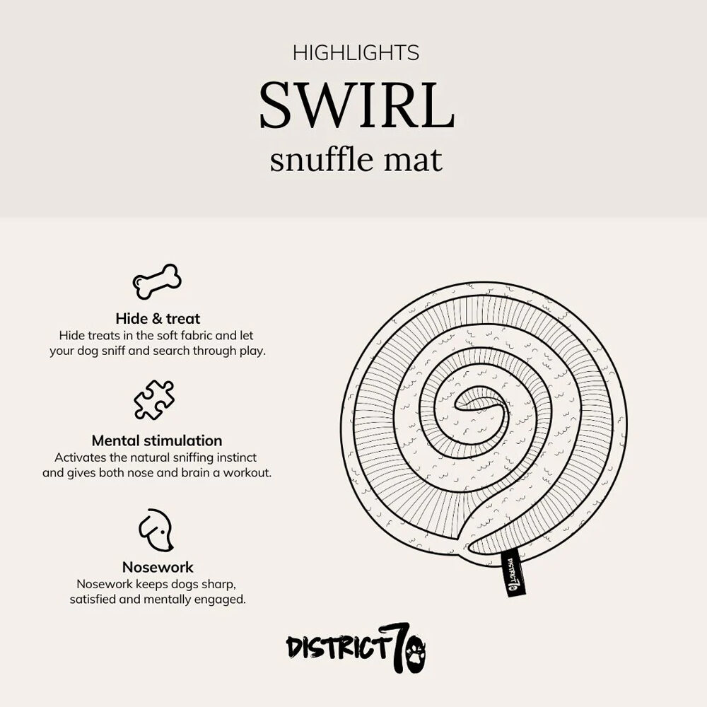 District 70 Swirl Snuffle Mat