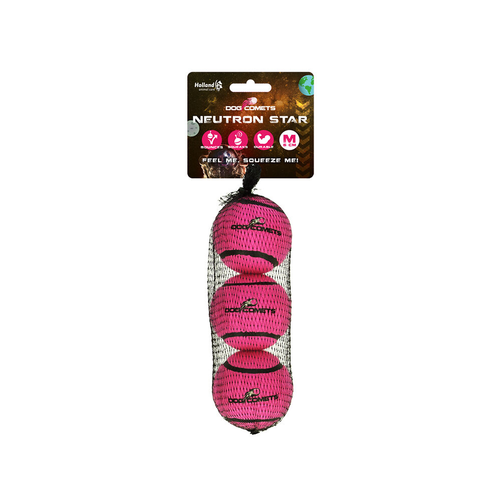 Dog Comets Neutron Star - M - Pink (3-pack)