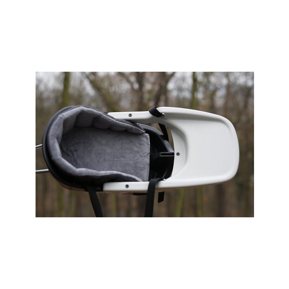 Dogrider Dog Seat + Mand - Grijs