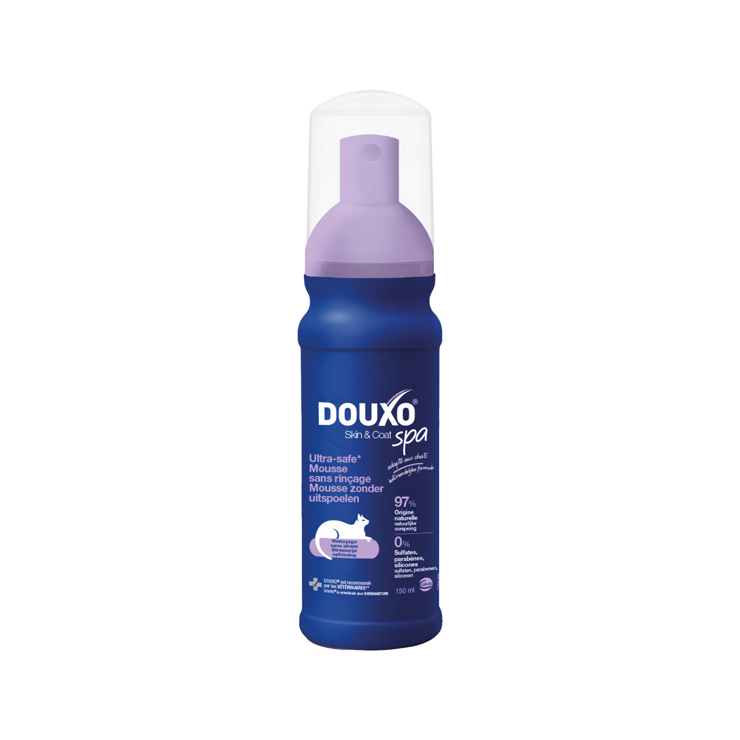 Douxo Spa Cat Mousse - Mousse de soin quotidien pour chats