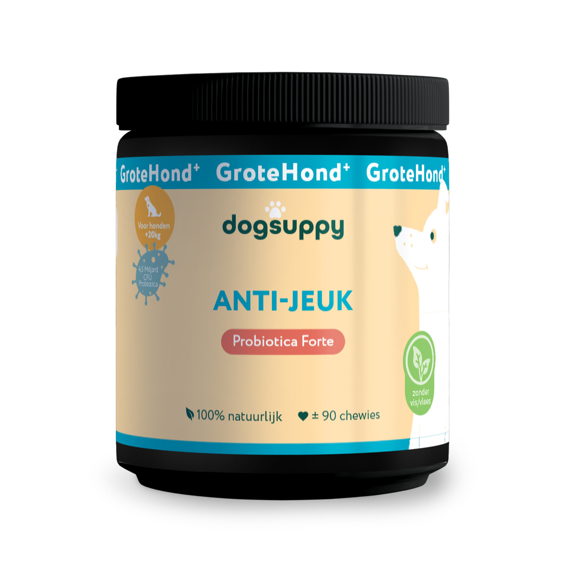 DogSuppy Probiotica Forte Anti-Démangeaisons Grand Chien (sans bœuf) - 90 p