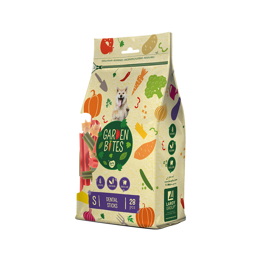 Duvo+ Garden Bites Dental Sticks - S - 28 stuks