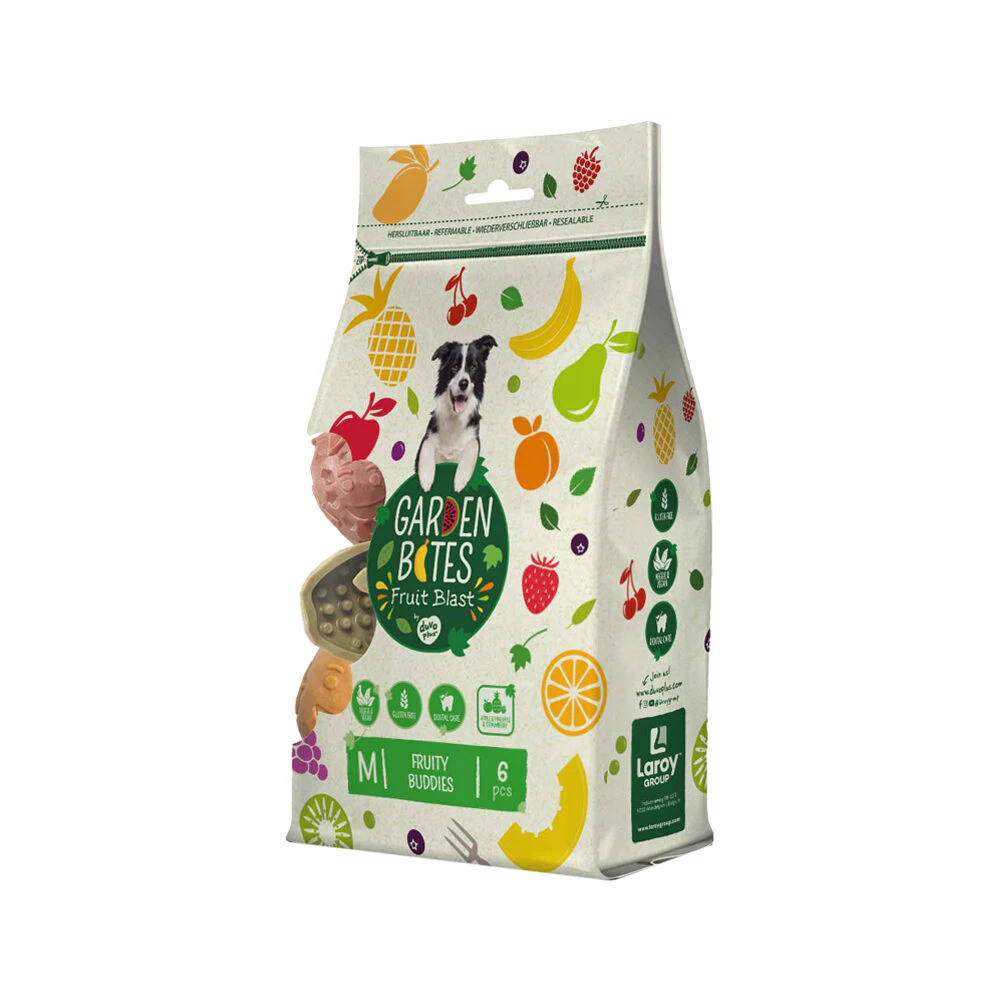 Duvo+ Garden Bites Fruity Buddies - M - 6 Stück
