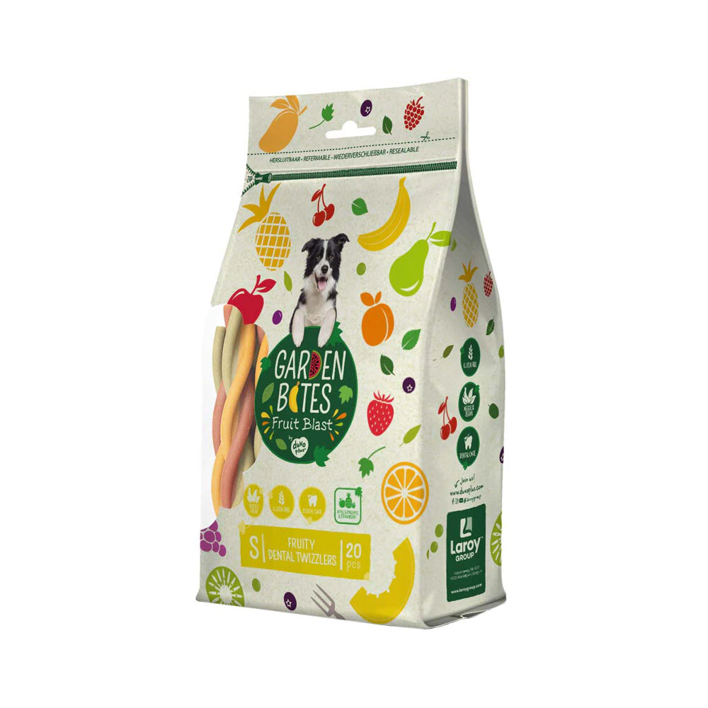 Duvo+ Garden Bites Fruity Dental Twizzlers - S - 20 Stück