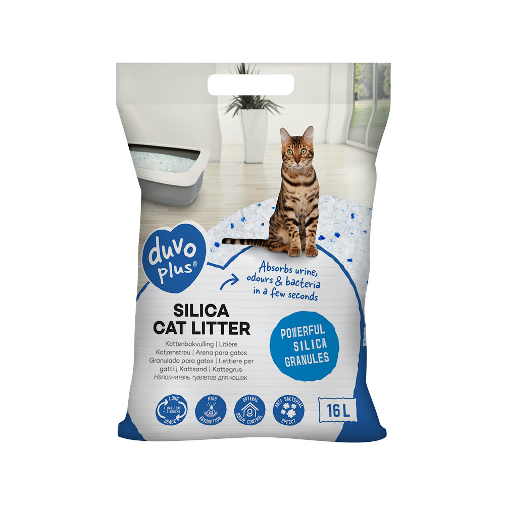 Duvo+ Litière Premium en Silice pour Chat
