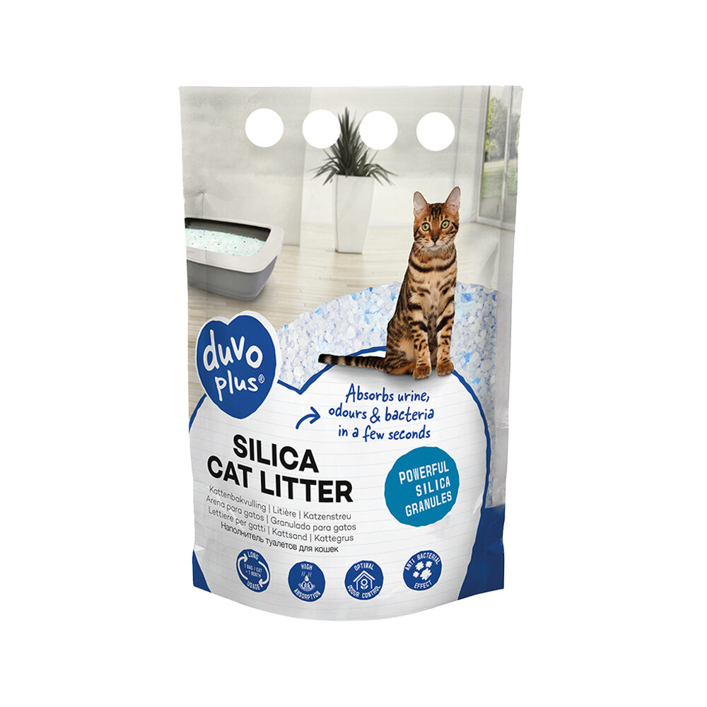 Duvo+ Premium Silica Kattenbakvulling