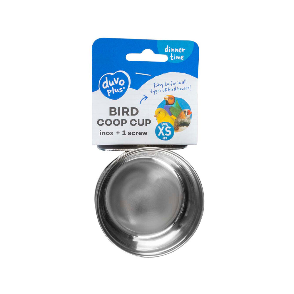 Duvoplus Gamelle pour Oiseaux en Inox + 1 Vis