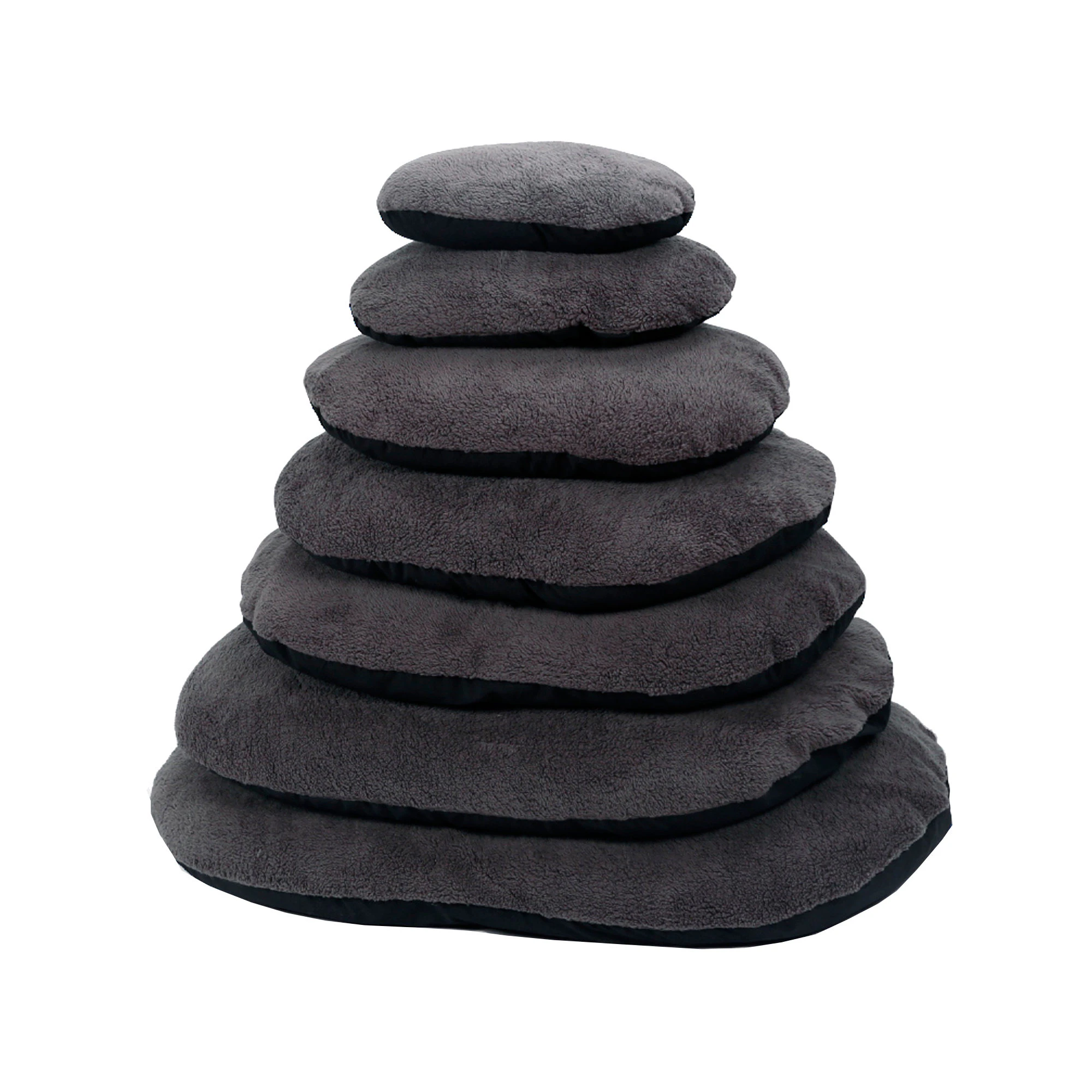 51 Degrees North Ovales Hundekissen - Sheep - Grau & Schwarz - 60 x 40 cm