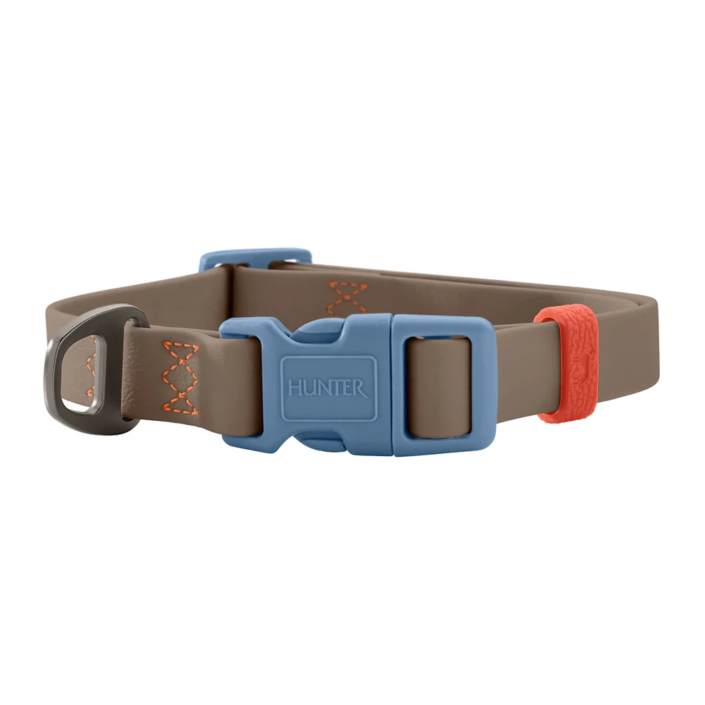 Hunter Halsband Havanna - Taupe/blauw - M
