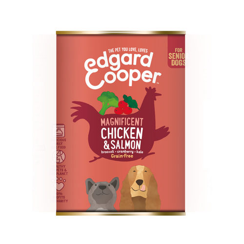 Edgard & Cooper Senior - Chicken & Salmon - Tin - 6 x 400g