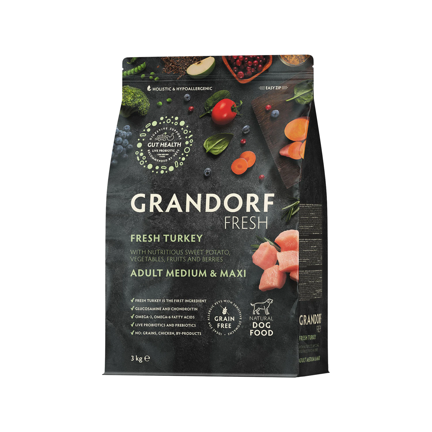Grandorf Fresh Medium & Maxi Breeds Adult - Truthahn - Hundefutter