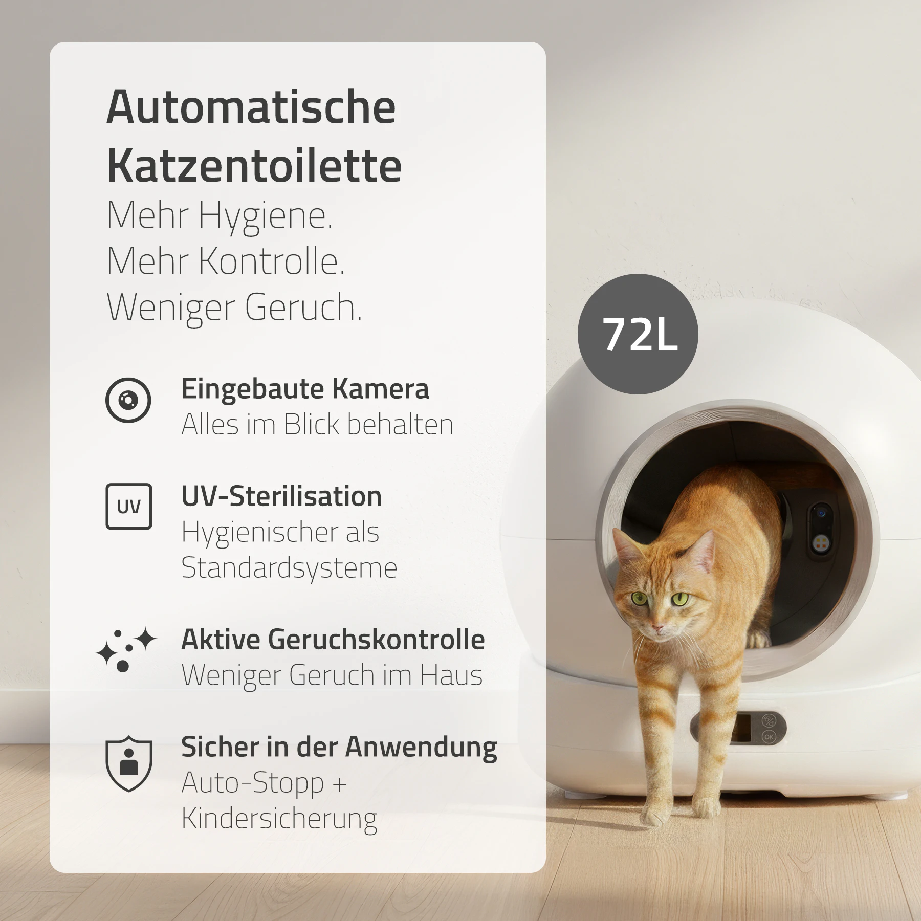 Hombli Smart Katzentoilet mit Kamera