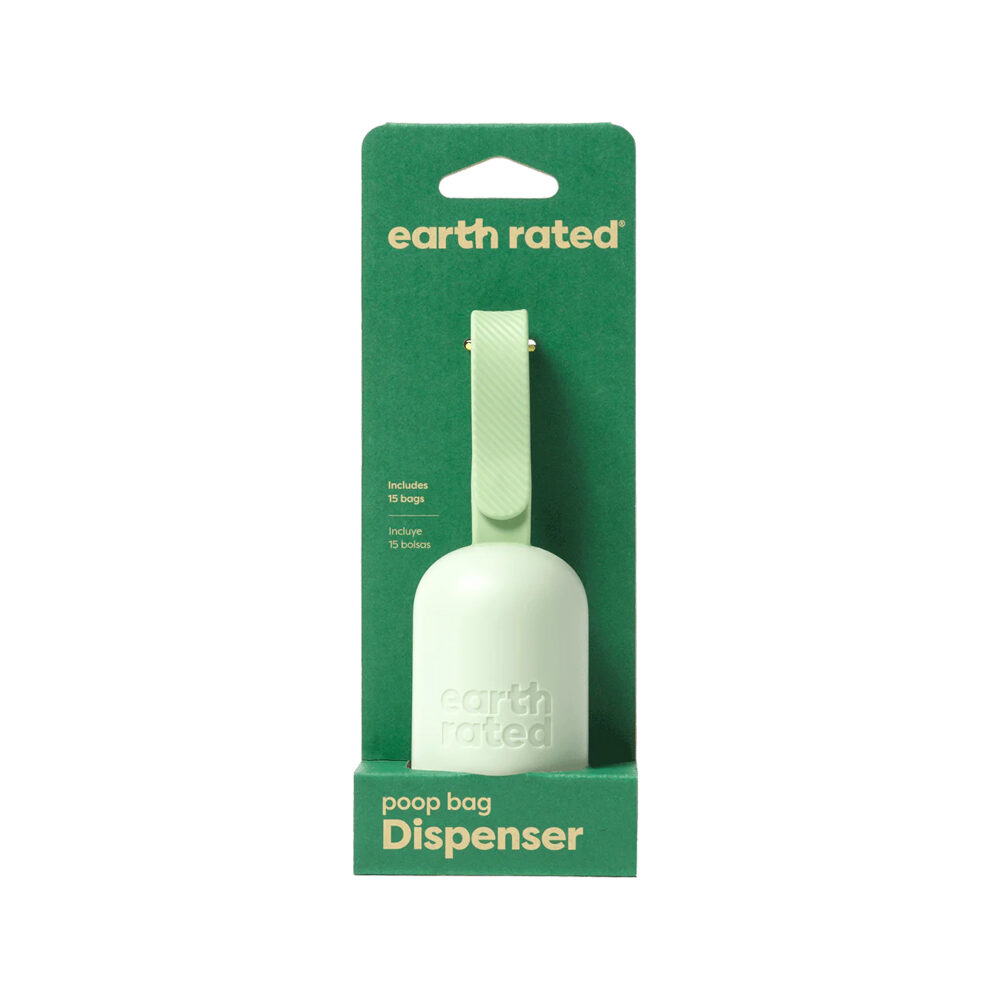 Earth Rated Poepzakhouder Geurloos Met 15 Poepzakjes Gerecycled Hondenpoepzakjes